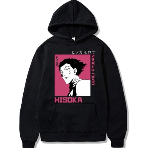 Hunter X Hunter Fashion Japanese Anime Hoodie Men hisoka Funny Cartoon Sweatshirts Cool Streetwear Couple Hip Hop Top Male
