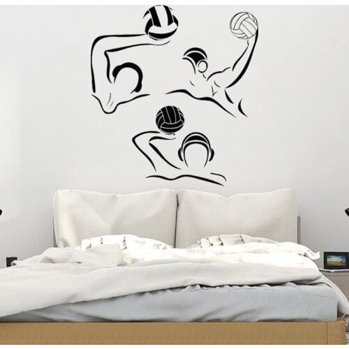Wall Sticker Water Polo Sport Vinyl Decal Interior Art Home Decor Volleyball Mural Removable O174