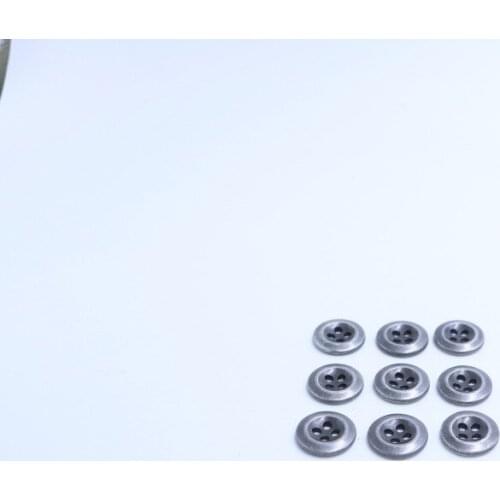 New arrival 12.5mm Zinc metal alloy Sewing Button Metal Buttons Round Antique silver 4 Holes Cadmium Free