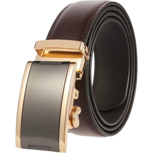 Hot selling Men belt fashion Alloy Automatic buckle belt business affairs casual decoration belt mens belts luxury brand LY1873