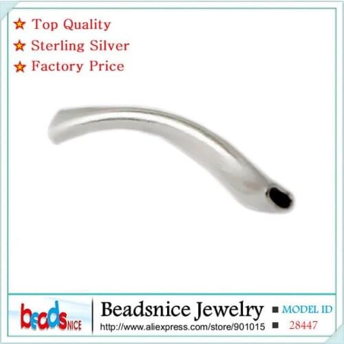 Beadsnice ID28447 unique pure 935 silver tube beads jewelry making handmade beads diy beads accessories elegant bracelet for her