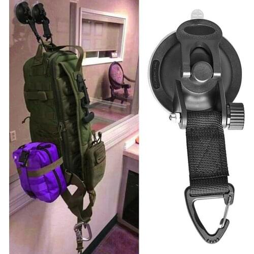 Universal Black Strong Suction Cup Anchor Securing Hook Tie Down Camping Tarp Boat Car Side Awning