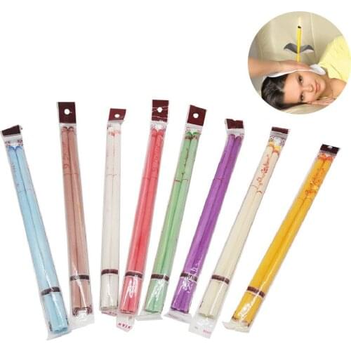 100PCS Natural Ear Candling Pure Beeswax Candle Thermo Auricular Therapy Straight Style Indiana Fragrance For Ear Care