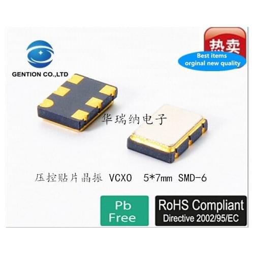 2pcs 100% new and orginal SMD VCXO 5X7 5070 6-pin 44.736MHZ 44.7360MHZ 3.3v
