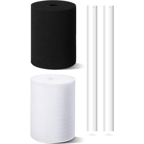 2 Pieces Tumbler Foam Insert with 3/4 Inch PVC Pipe Cup for DIY Glitter Epoxy Tumbler Spinner Machine Accessories