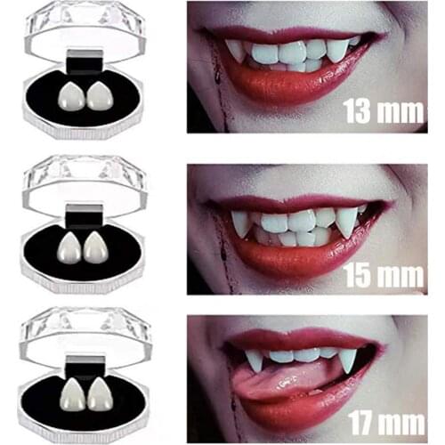 3Pcs Durable Werewolf Teeth Simulation Decorative Costume Accessories Creative Faux Teeth for Cosplay Halloween