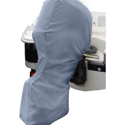 30-60HP 600D Full Outboard Engine Boat Motor Cover Waterproof Gray