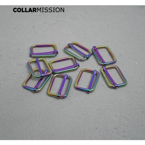 30mm Rainbow recyclable adjustable hardware parts for outdoor luggage with dog collars and dog leashes LXK30CH