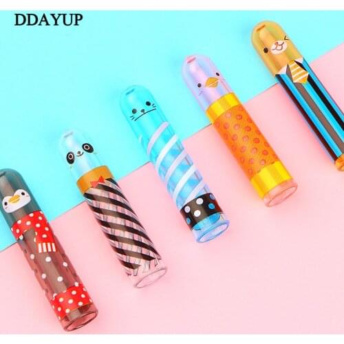 5Pcs/set Cute Animal Pencil Lengthen Extender Holder Portable Pencil Extender for Office School Stationery
