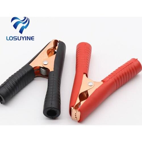 Promotion! Car Alligator Clips Battery Clamps Crocodile Clip 100A Red+Black
