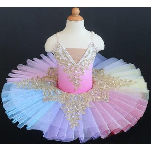 Childrens colorful Ballerina Tutu Skirt Ballet Dress Childrens Swan Lake Costume Kids Belly Dance Costumes Stage Professional