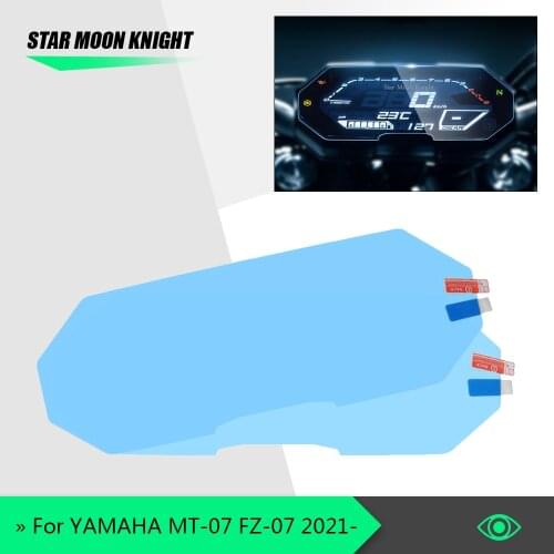 For YAMAHA MT-07 MT07 FZ-07 FZ07 MT FZ 07 2021 - Motorcycle Scratch Cluster Screen Dashboard Protection Instrument Film