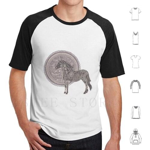 Feminine Power T Shirt Men Cotton 6xl Horse Horses Feminine Feminism Fierce Wild Authentic Courage Horseback Riding Womens