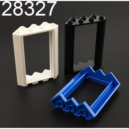 10PCS 28327 House Door Frame 4x4x6 Corner Building block accessories parts MOC DIY City Street View Education Build Toys Brick