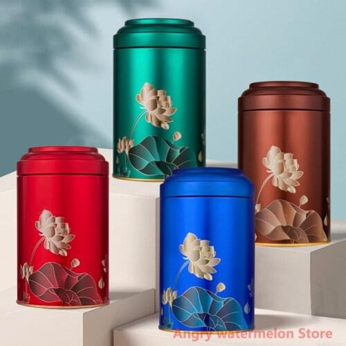 Tea Containers Candle Cans Candy Snacks Portable Tin Cans Packaging Travel coffee sugar storage pu'er jar tea Capacity 100-125g