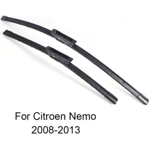 Car Windshield Wiper Blades for Citroen Nemo form 2010 2011 2012 2013 Car Windscreen wiper Rubber