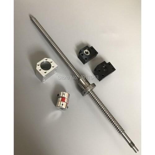 Ballscrew cnc Set : 20MM Ball screw SFU2005 RM2010 300MM to 1500mm end Machined + Ball Nut + BK15 BF15 End Support + cnc parts