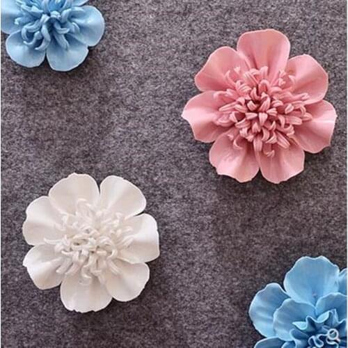 Wall stickers, azaleas and daisy wall hangings, creative home office restaurant wall decoration, beautiful flowers