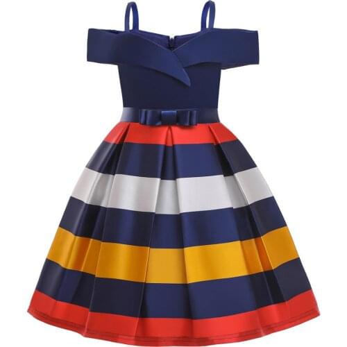 New Christmas Suspender Striped Printed Dress Princess Dress Children Dress Infant Girl Fantasy Halloween Dress Girls Clothes