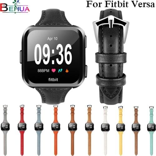New leather strap watchband For Fitbit Versa Smart watch Replacement sport wristband bracelet belt For Fitbit Versa accessories