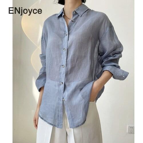 Женские льняные рубашки OFEMCINE China At AliExpress