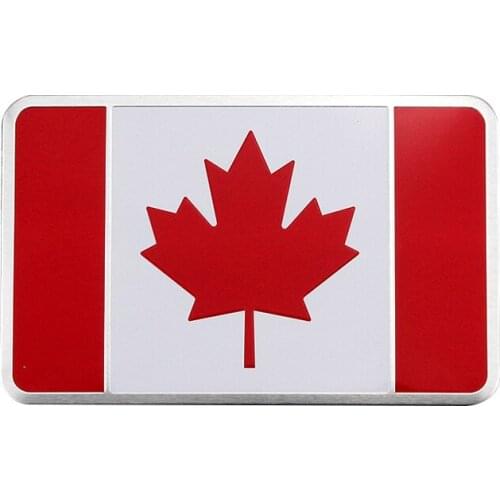 Window Decals Canada Flags Badge Automobiles National Emblem Car Body Sticker Exterior Accessories 1 pcs Car Stickers