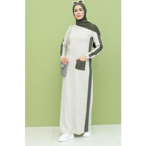 Minahill Garnili Pockets Dress 3262-10 Beige Khaki 3262-10
