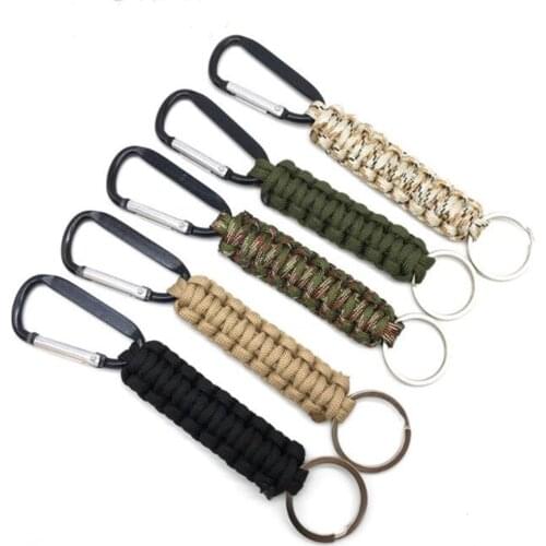 Polypropylene Paracord Rope Chain Camping Mountaineering Survival Kit Military Emergency Knot KeyChain Cord Outdoor Tools