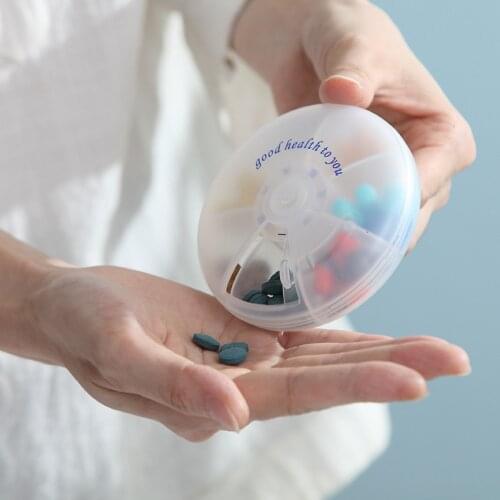 Portable Weekly Pill Box Storage Case Pill Case Container Mini Medicine Organizer Tablet Dispenser Splitters independent Grids