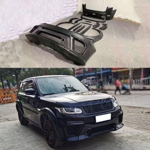 Front Bumper Grill Mesh Wheel Eyebrows Rear Bumper Diffuser For Land Rover Range Rover Sport 2014-2017 AC Style Wide Body Kit