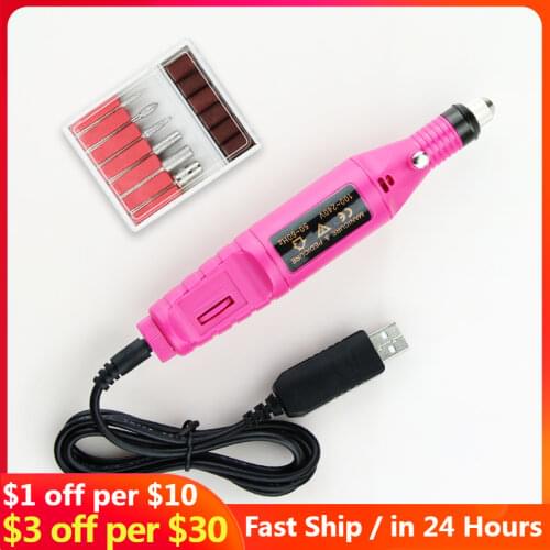 Gel Polish Remover Manicure CuttersElectric Nail Drill Machine1 Set 20000 RPM Professional Nail Art Pen Pedicure Tools Milling