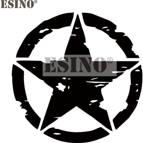 Car Styling Fashion Style US Army Star PVC 3D Carving Decoration Car Accessory Funny Creative Stickers Car Whole Body Decal