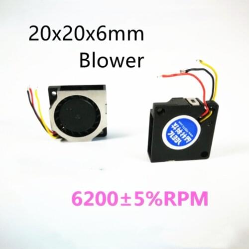 NEW 2006 5v 12v 2CM 20MM fan 20*20*6MM Blower fan 6200RPM ultrathin fan mini laptop fan 3wire
