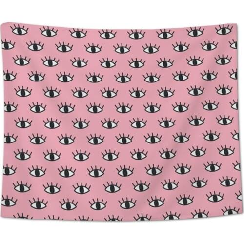 Eye Pink Fun Wall Tapestry Beach Towel Home Decoration