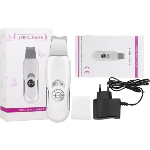 YOHAPPY Ultrasonic Skin Scrubber Face Cleaner Ultrasonic Face Skin Peeling Massager Facial Scrubber Pore Cleaner Beauty Device