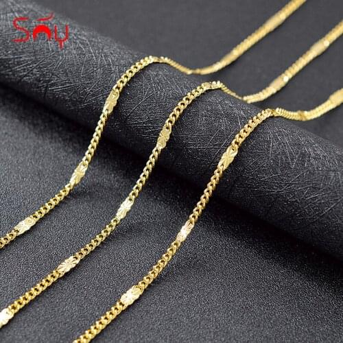 Sunny Jewelry Bohemia Jewelry Link Chain Necklace For Women High Quality Copper Jewelry For Anniversary Dubai Jewelry Findings