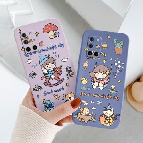 A Boy On A Wobbly Horse Liquid Silicone Case For Oneplus 8t 9 9pro 9r pro Ultra Thin Soft Phone Cover Case