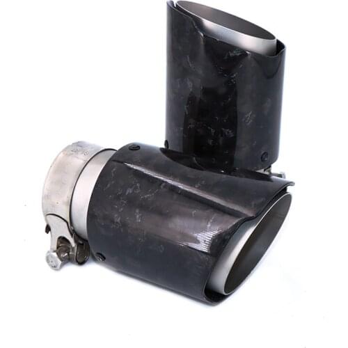 1pcs exhaust pipe modified carbon fiber forged pattern bright material exhaust pipe tail throat 304 spray 170mm length tai DZ007