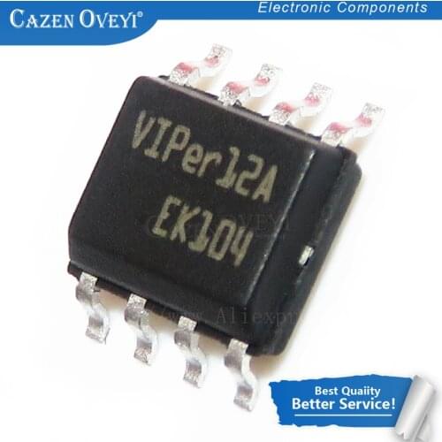 10pcs/lot VIPER12A SOP8 VIPER12 SOP 12A SOP-8 SMD VIPER12AS VIPER12ASTR In Stock