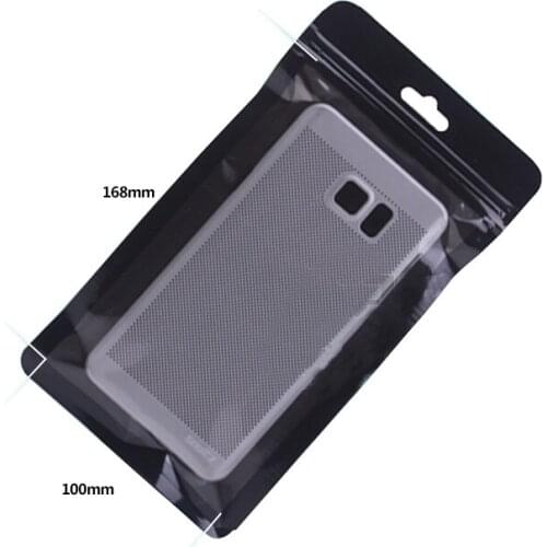 100 pcs Recyclable Value Zipper Plastic Retail Packaging Bag Zip lock Bag Storage Package for phone case for iPhone 8 8 plus