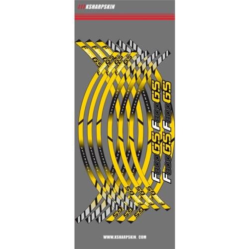 12X Motorcycle outer Rim sticker stripe wheel accessories Decorative reflective decals Suitable for BMW F800GS f800 gs
