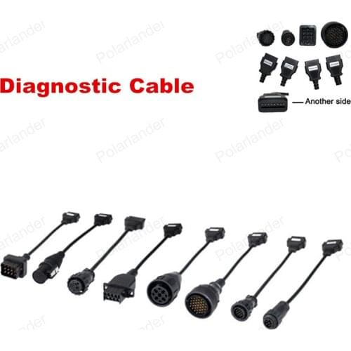 Wholesale 2016 Diagnostic Adapter Connector Car Scanner Cable Car Diagnostic Cable 8Pcs/set Top Quality