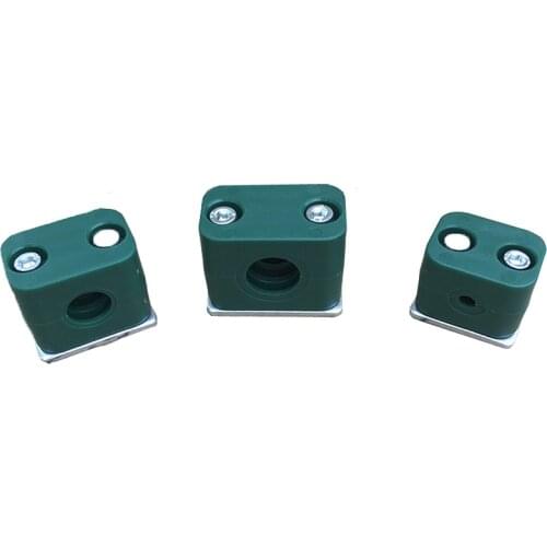 5pcs TLPG2 Series Bolted Plastic Pipe Clamp Hydraulic Tubing Marine Pipe Clamps Lightweight Support Kit All Size