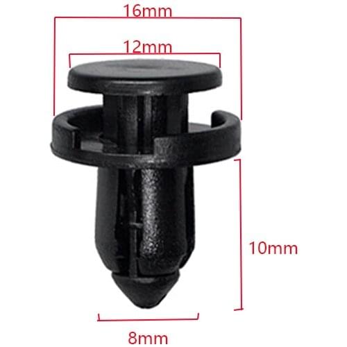 50pcs Fastener Clips Car Plastic Rivet Fastener Mud Flaps Bumper Fender Push Clips For Nissan Toyota Honda