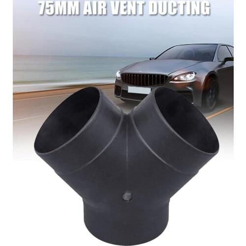 75mm Car Air Vent Ducting Y Piece Elbow Pipe Outlet Exhaust Connector Joiner For Webasto Eberspaecher Diesel Parking Heater