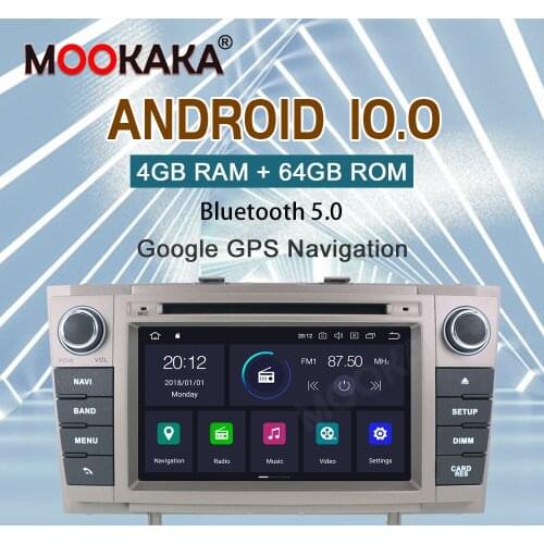 Android 10.0 Car DVD Stereo Multimedia Headunit ForToyota T27 Avensis 2009-2015 DSP Auto PC Radio GPS Navigation Video Audio 4G