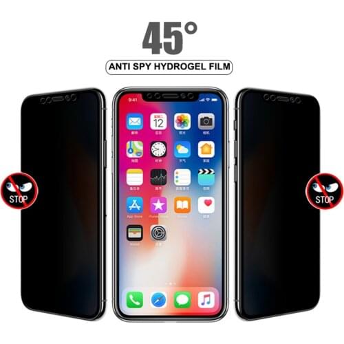 Anti Spy Privacy Soft Hydrogel Film For iPhone 12 Pro 11 XS Max X XR 7 8 Plus SE 2020 Screen Protector Film Not Glass