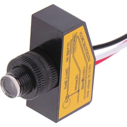 Automatic Light Control Sensor DC12V 24V 36V 48V Dusk To Dawn Photocell Switch