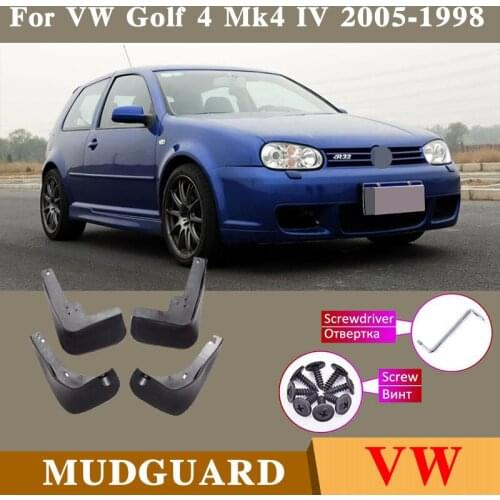 Car Products Car Accessories Fender Mudguards Splash Guards Fender Mudflaps For VW Golf 4 Mk4 IV 2005-1998 Car Fender