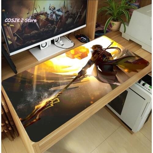 NEW Game Genshin Impact Zhongli Large Mouse Pad Thicken Gaming Mice Mat Desk Keyboard Mat Anti-Slip Playmat Cosplay Gift